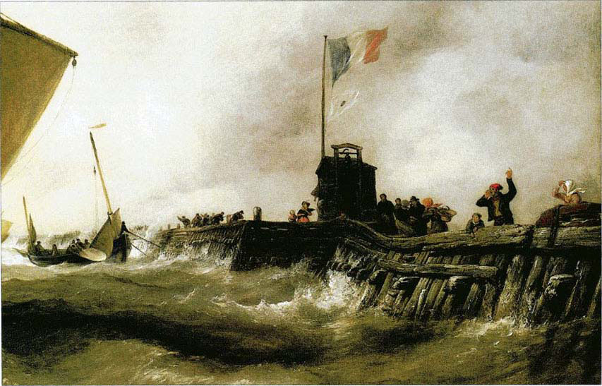 Calais Pier Sloop returning to Port